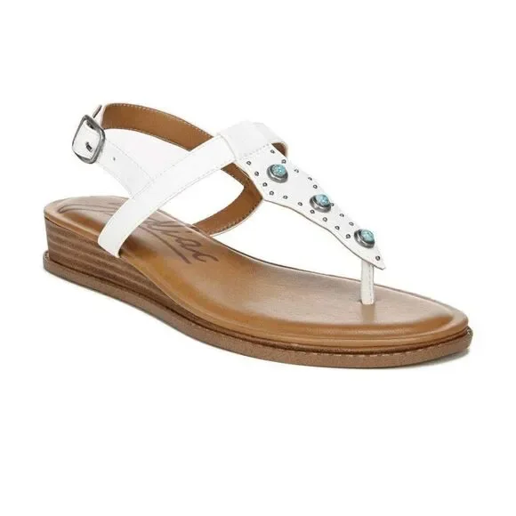 NWOT Zodiac Giselle Western Style Sandal W/Turquoise Detail Size 8 - Picture 1 of 14